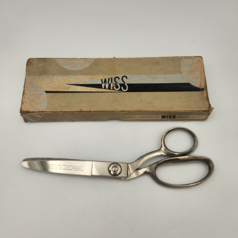 Vintage Wiss Model C Pinking Shears Made in USA with Original Box and‎ Manual